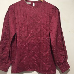 VINTAGE B.J. LARKEN SILK BLOUSES SIZE 8